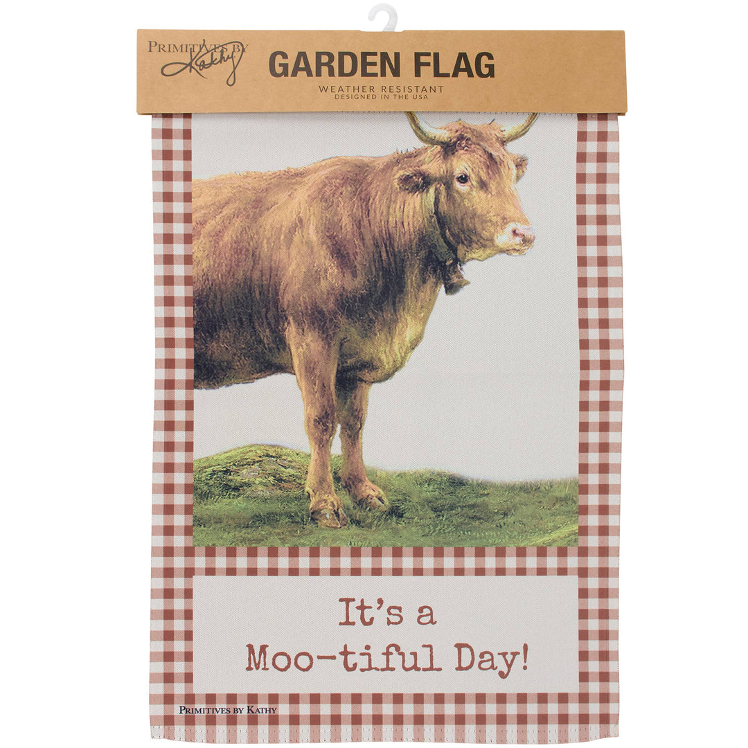 It's A Mootiful Day Garden Flag