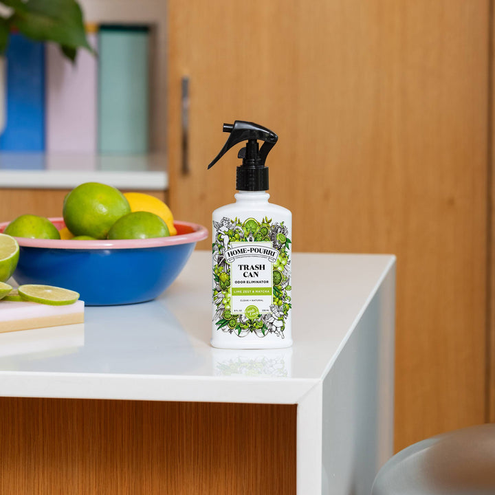 Home-Pourri Trash Can Odor Refresher 8 Oz, Lime Zest Matcha