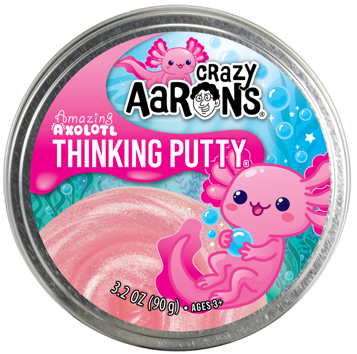 Amazing Axolotl - Full Size 4" Thinking Putty Tin
