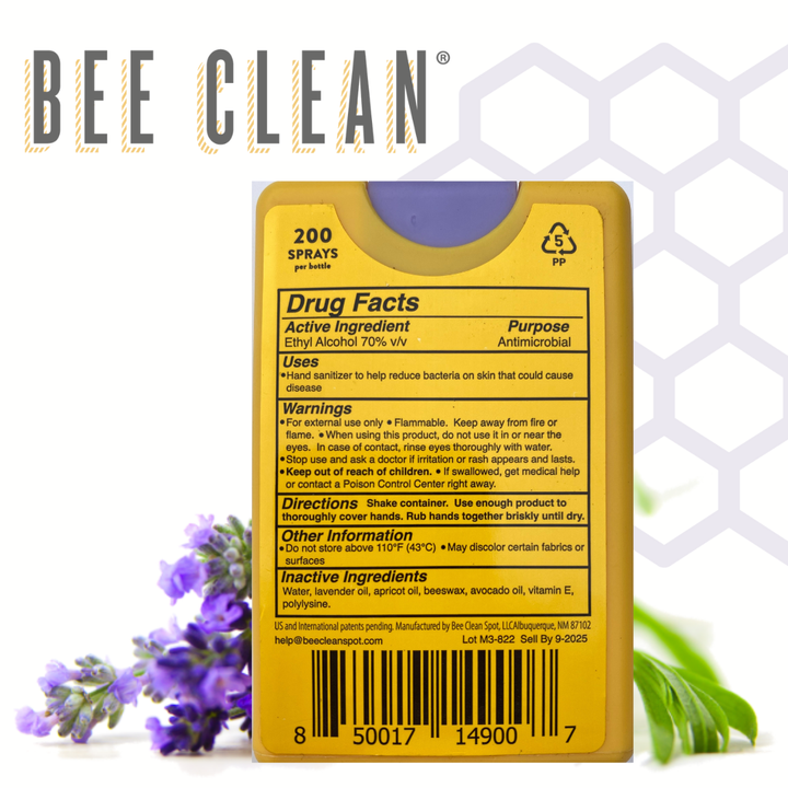 Bee Clean Organic Beeswax Hand Sanitizer - Mini Case