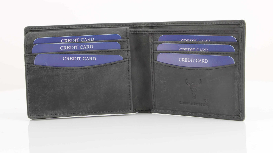 Truck Embossed Distressed Leather Bi Fold Wallet # AB 2003