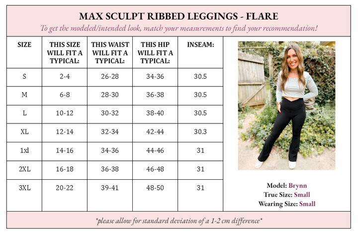 FLARE Max Sculpt Ribbed Leggings