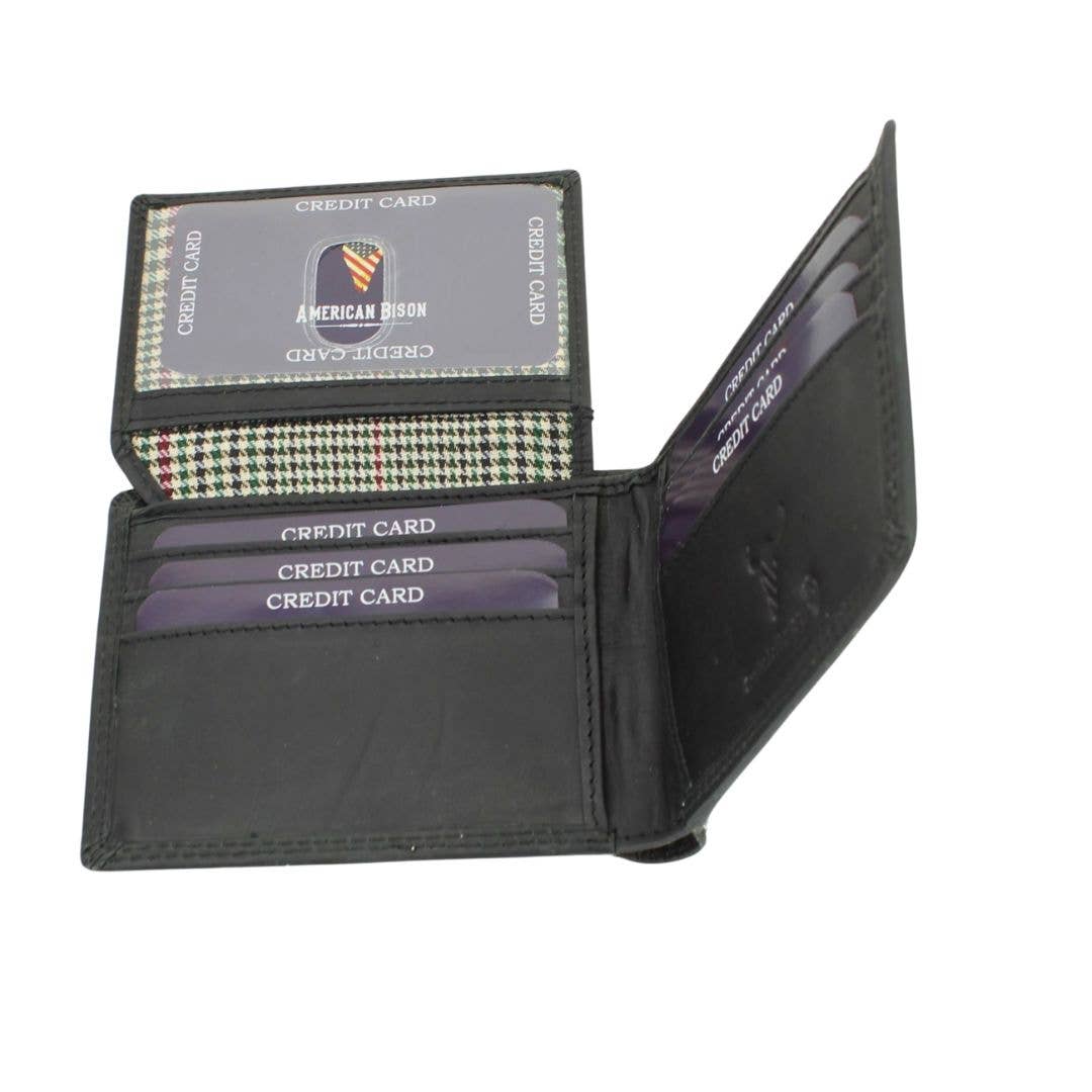 Oil Pull Up Embossed Eagle Bifold Wallet ABB 003