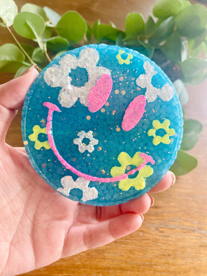 Flower Happy Face Car Freshie 