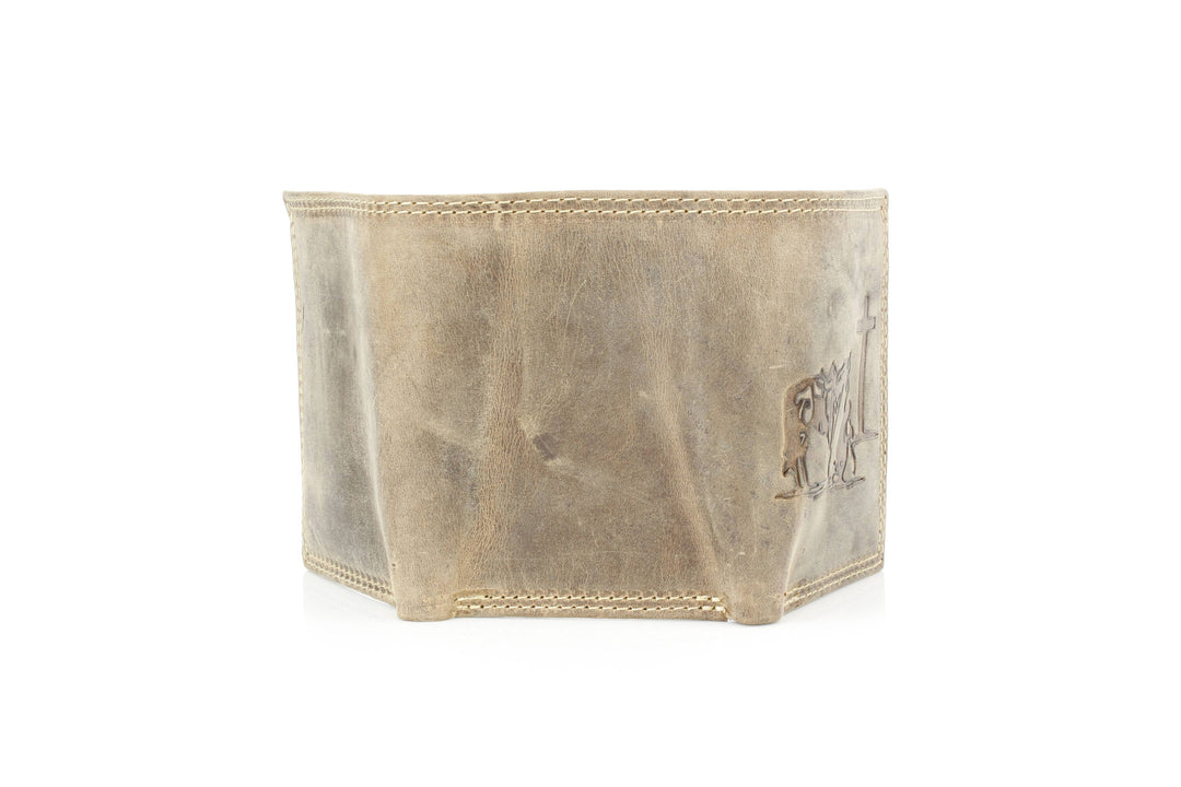 Men’s Tri-Fold Wallet with Cowboy Emboss ABMWVT 04