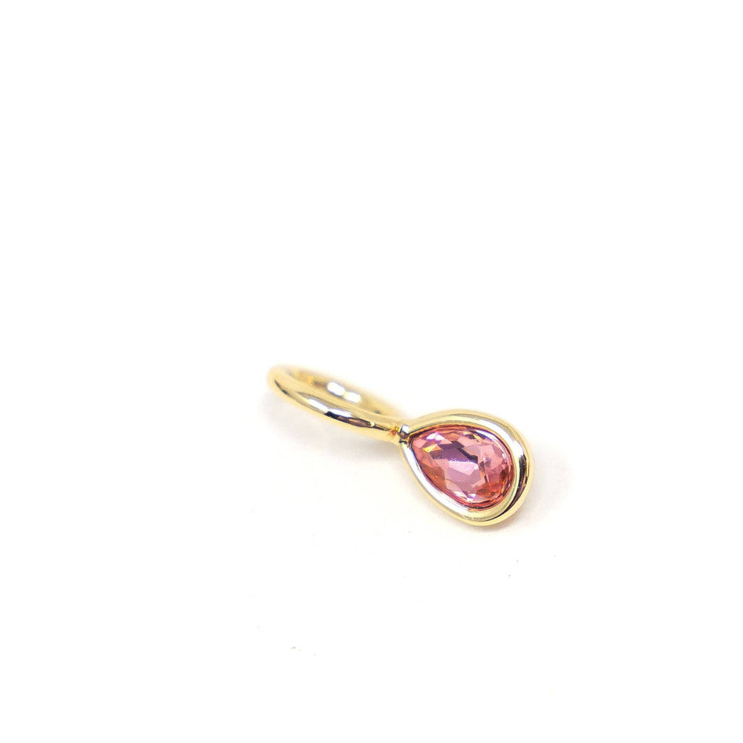 Teardrop Birthstone Charm