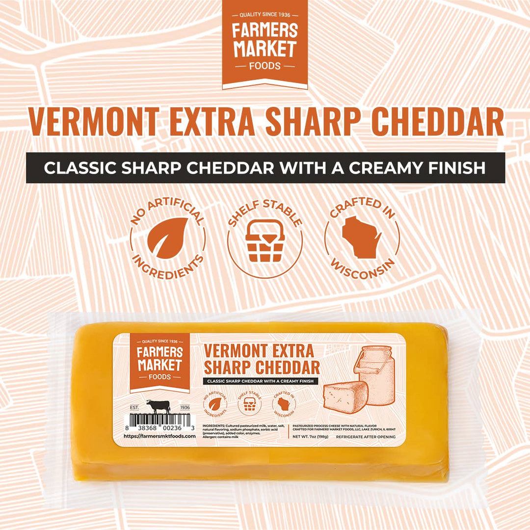 Vermont Extra Sharp Cheddar 7oz (Shelf Stable)