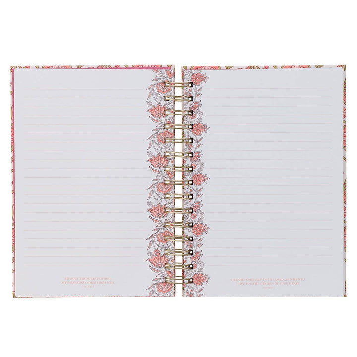 Journal Wirebound Pink Be Still & Know Ps. 46:10