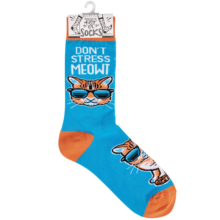 Don't Stress Meowt Socks