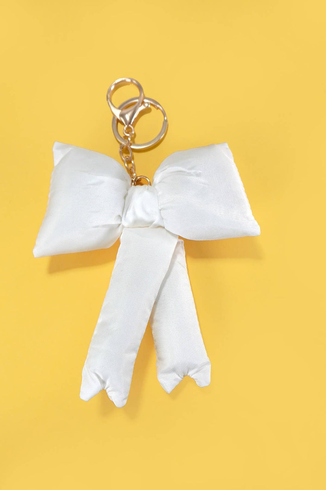 TRENDING PUFFY BOW RIBBON BAG CHARM KEYCHAIN