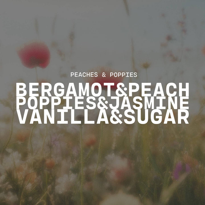 5.5 oz Wax Melts: Peaches & Poppies