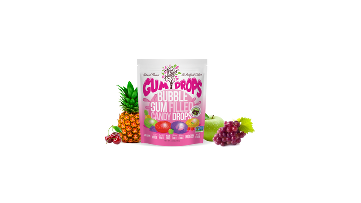 Tree Hugger Bubble Gum Filled Candy Drops 25 CT BAG