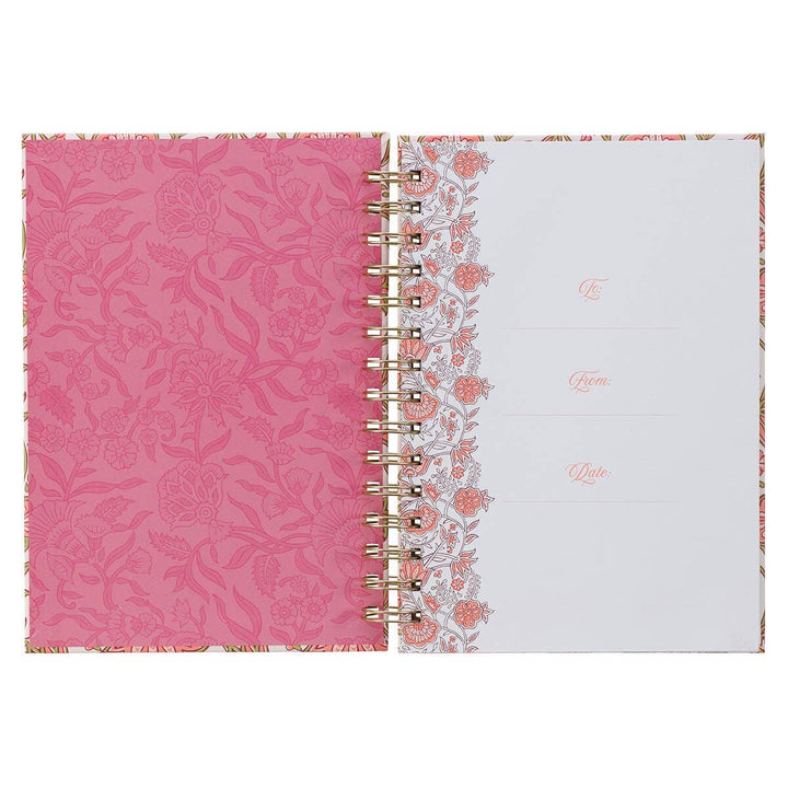 Journal Wirebound Pink Be Still & Know Ps. 46:10