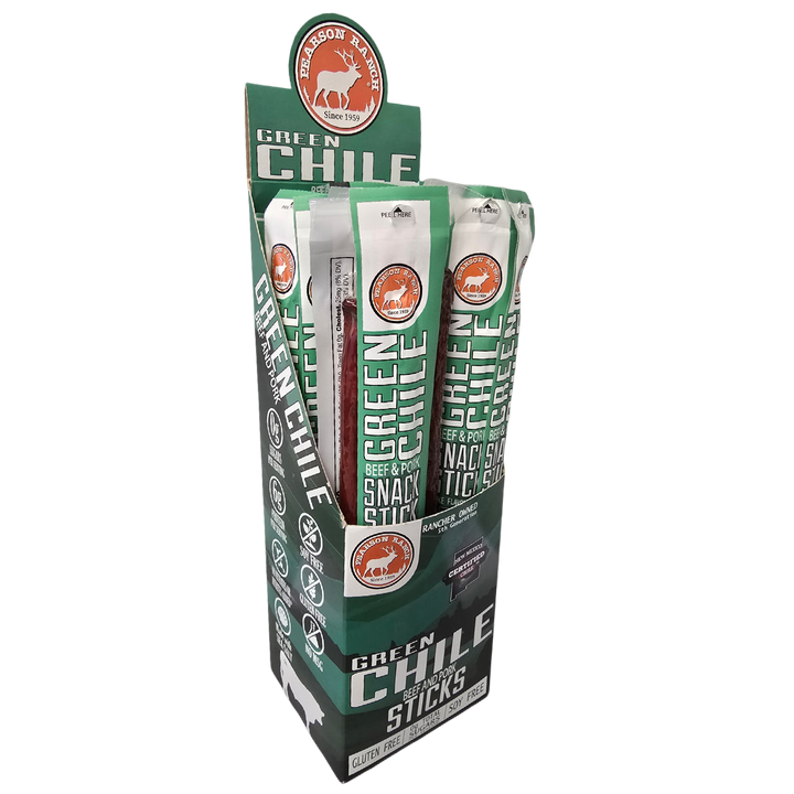 Green Chile Beef & Pork Snack Sticks