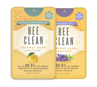 Bee Clean Organic Beeswax Hand Sanitizer - Mini Case