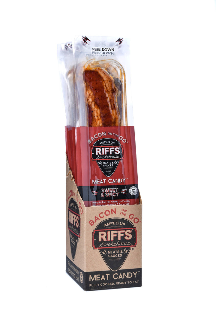 Riffs Bacon on the Go, Sweet & Spicy, .7oz, 12ct Box
