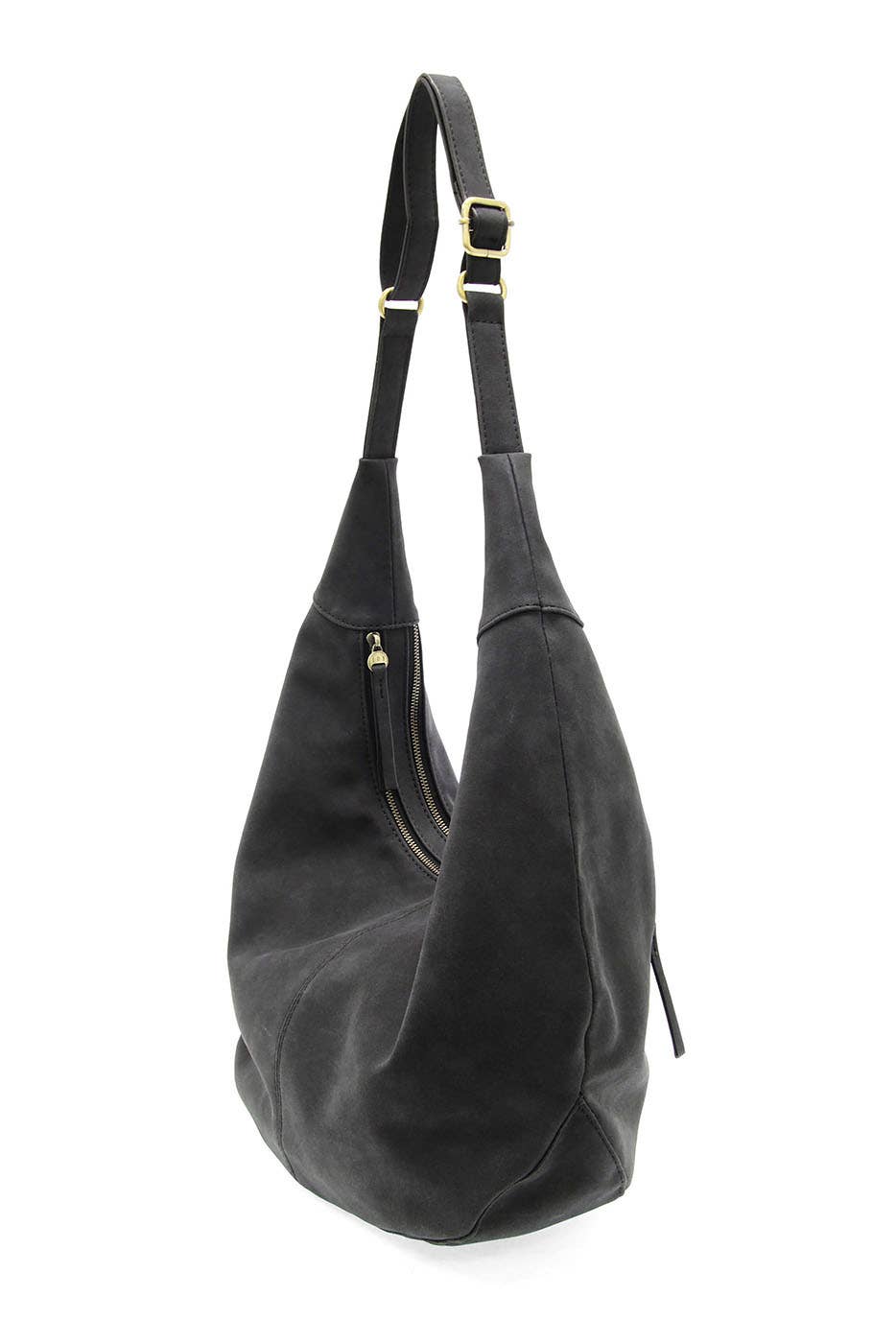 Rochelle Faux Suede Large Crescent Hobo