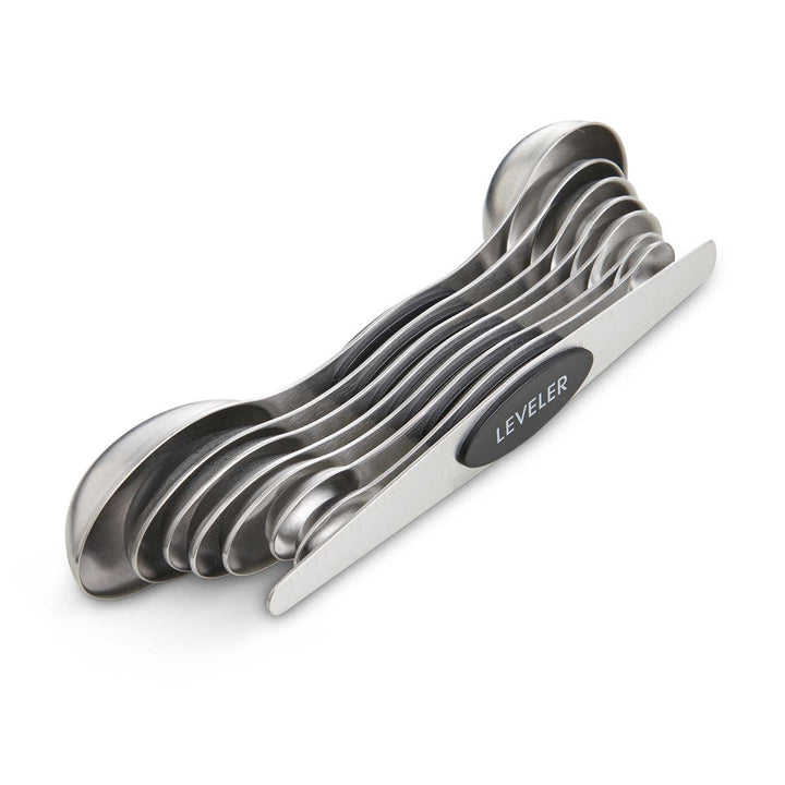 Magnetic Measuring Spoons – Dual-Sided with Leveler
