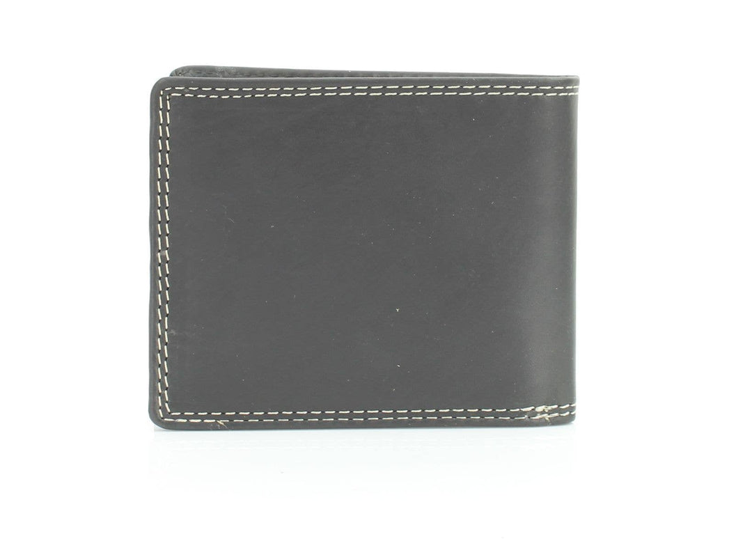 Oil Pull Up Embossed Steer Bifold Wallet ABB 006