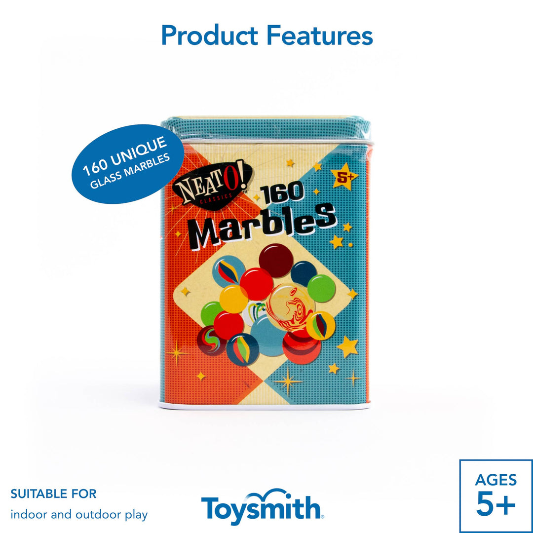 Neato! Marbles In A Tin Box - Retro Classic, vintage toys