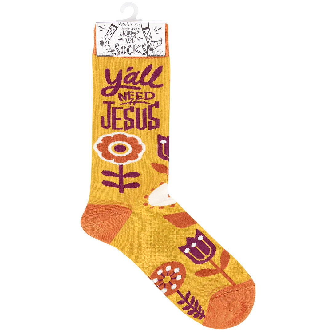 Y'all Need Jesus Socks