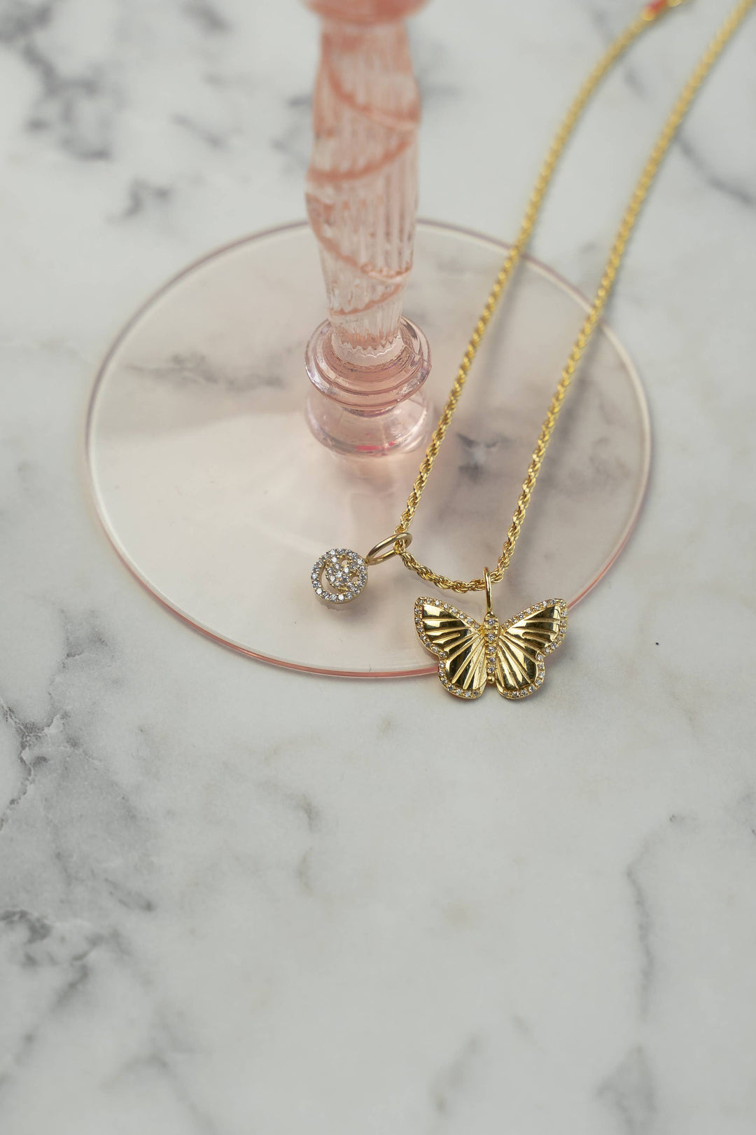 Skinny Rope Chain Necklace | Threader Charm Necklace 