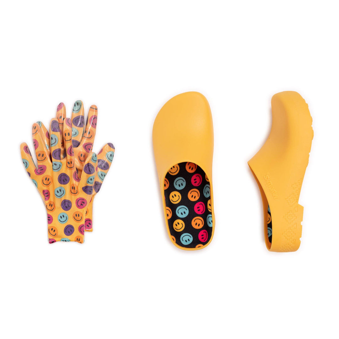 MUK LUKS Women's Spring Garden Clog and Bonus Glove Set