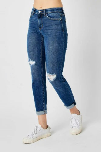 Judy Blue Mid Rise Destroyed Slim Fit