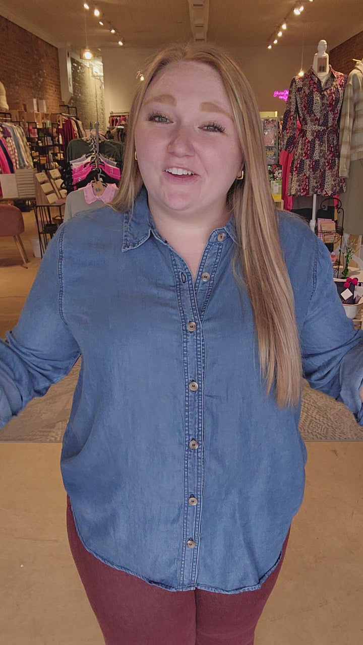 Plus Chambray Shirt