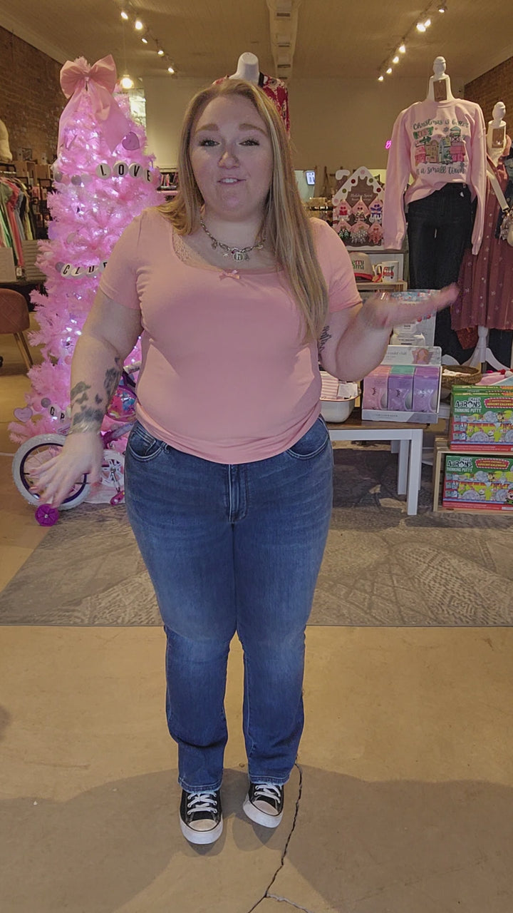 Judy Blue Mid Rise Thermal Bootcut Jeans