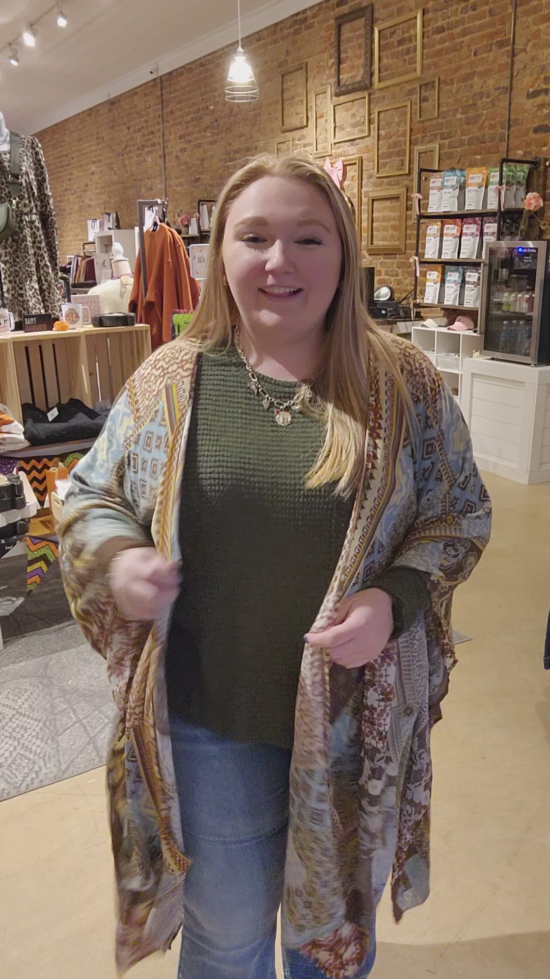 Aztec Patchwork Kimono