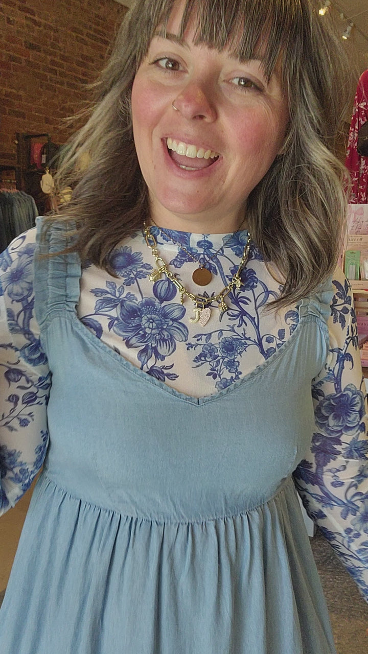 Chambray Tank Dress