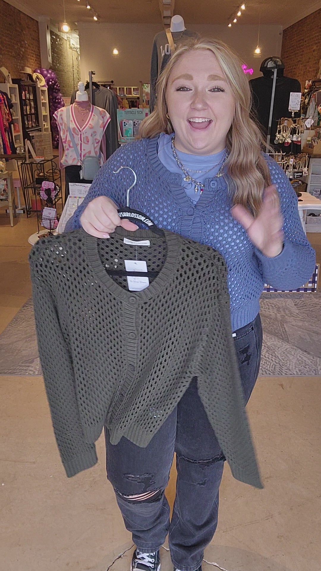 Open Weave Cardigan