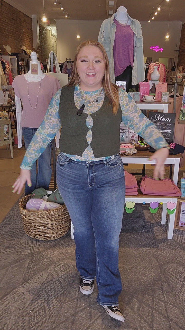 Judy Blue Hi Waist Dark 90's Straight