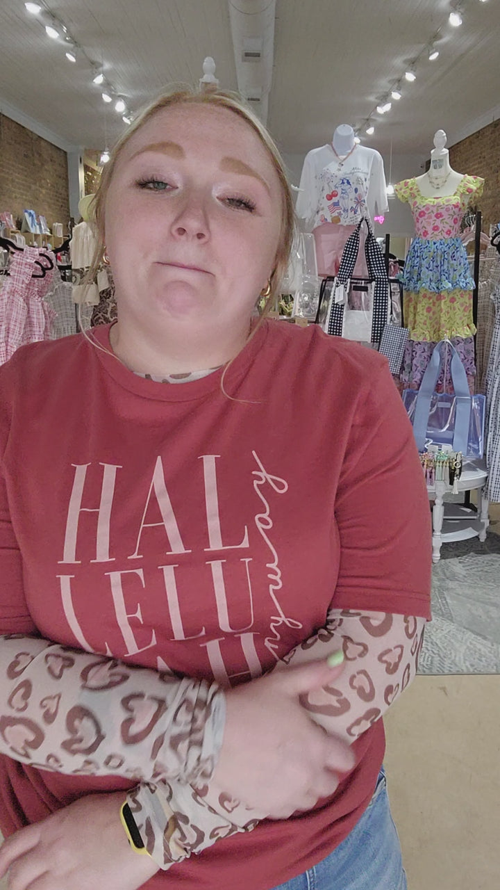 L/XL & 1XL Cheetah Hearts Mesh Top FINAL SALE