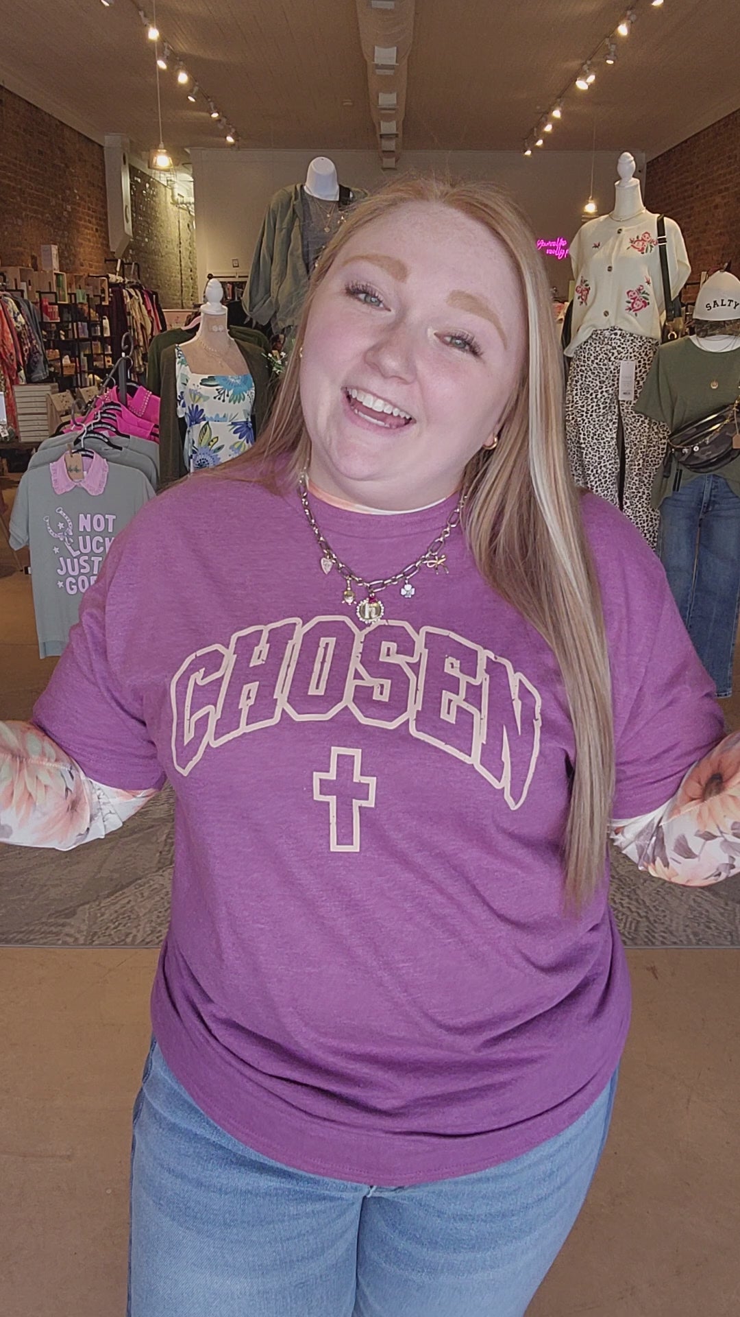Chosen Raspberry Tee