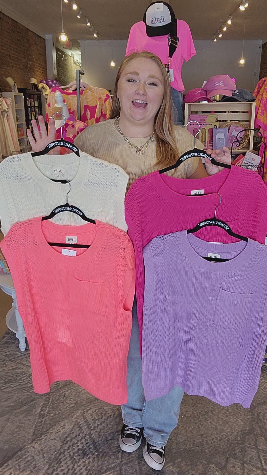 Patch Pocket Sleeveless Knit Top