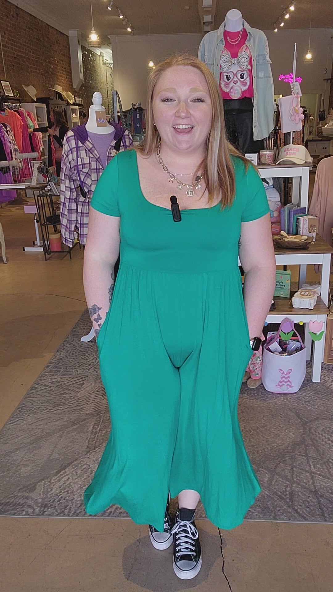 Green Pants Romper