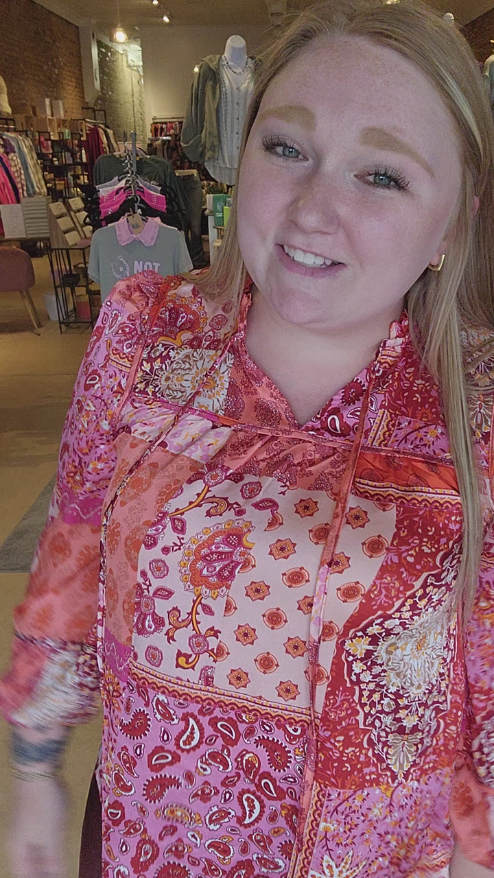 Patchwork Paisley Top