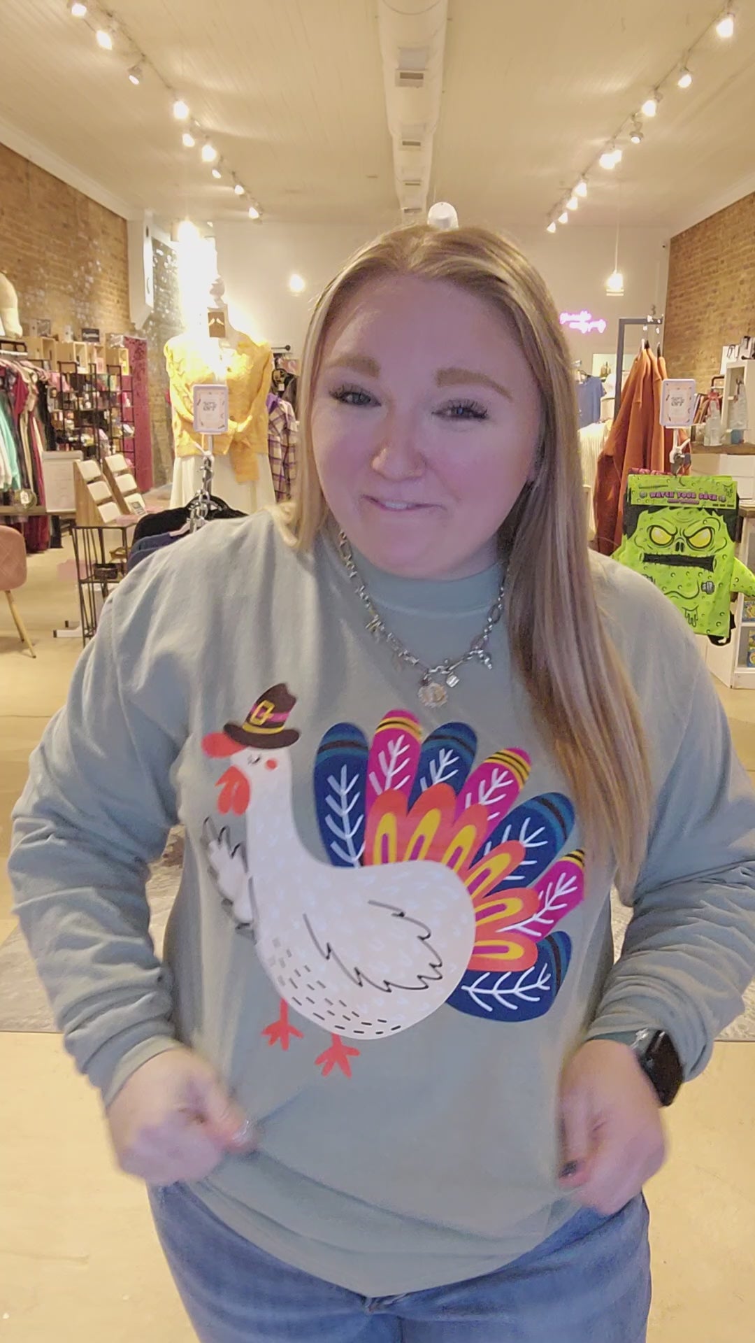 S Turkey Long Sleeve Tee FINAL SALE