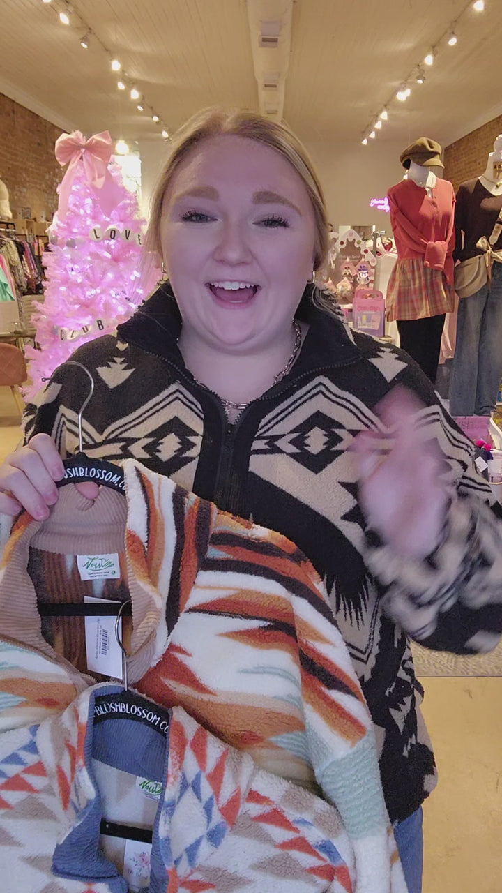 Aztec Fleece Quarter Zip