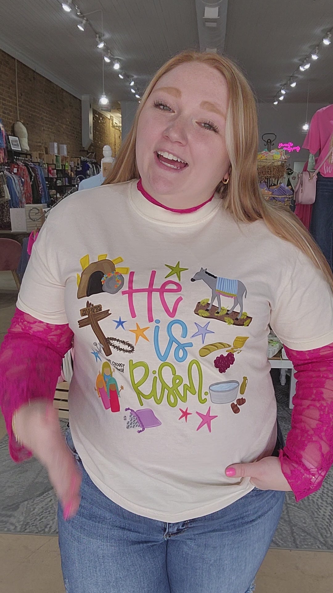 He Is Risen Tee