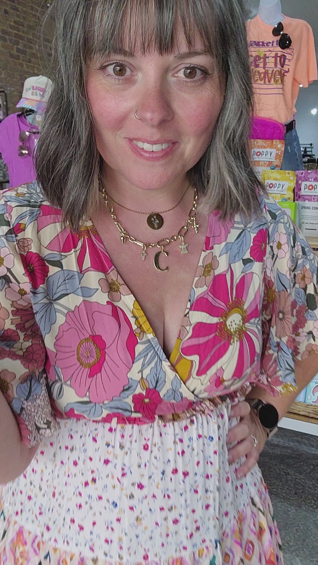 Mixed Print Block Dress