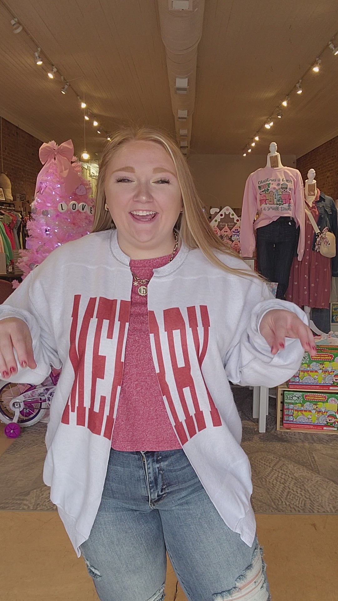 Merry Split Sweatshirt