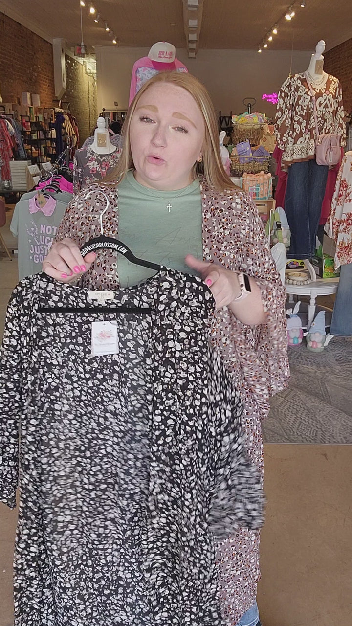 Leopard Duster Kimono
