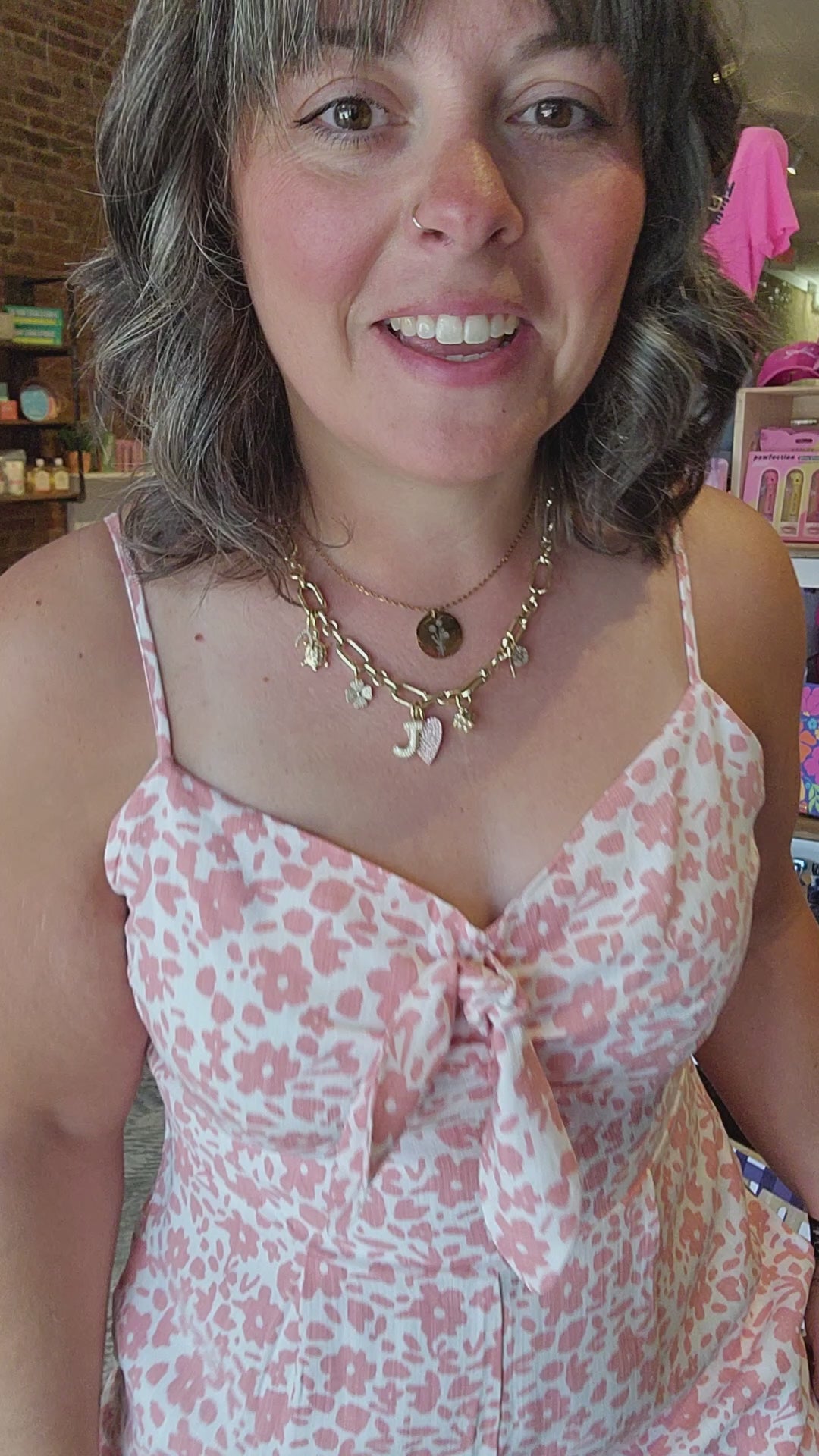 Pink Floral Jumpsuit
