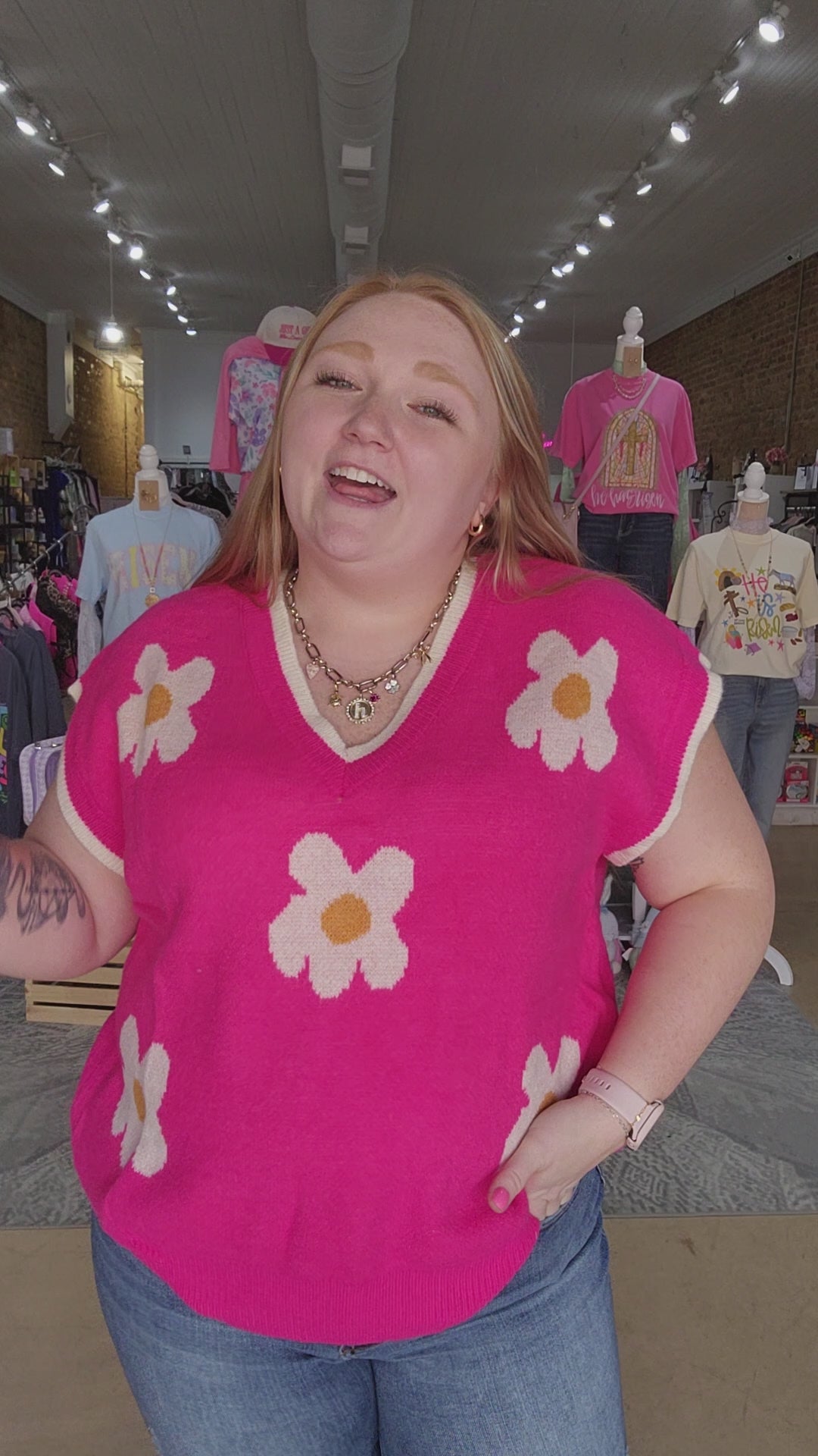 Flower Power Sweater Vest