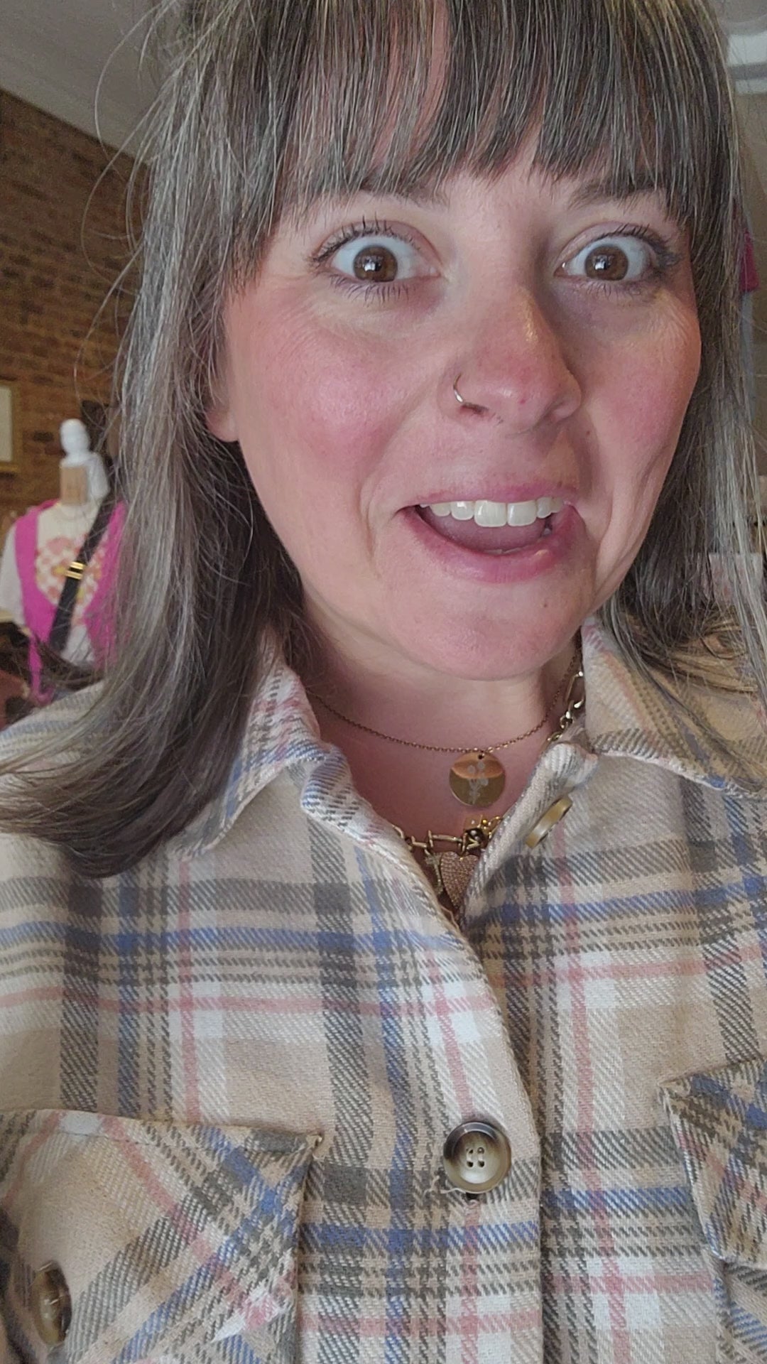 Plaid Cropped Shacket