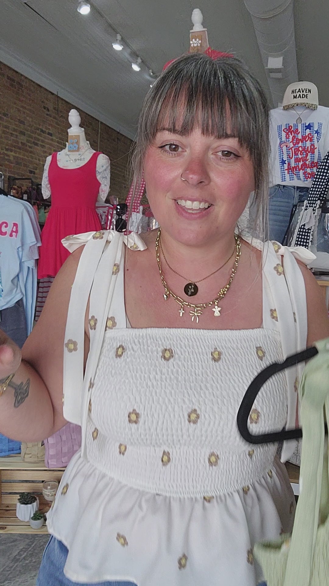 Daisy Smocked Tank Top