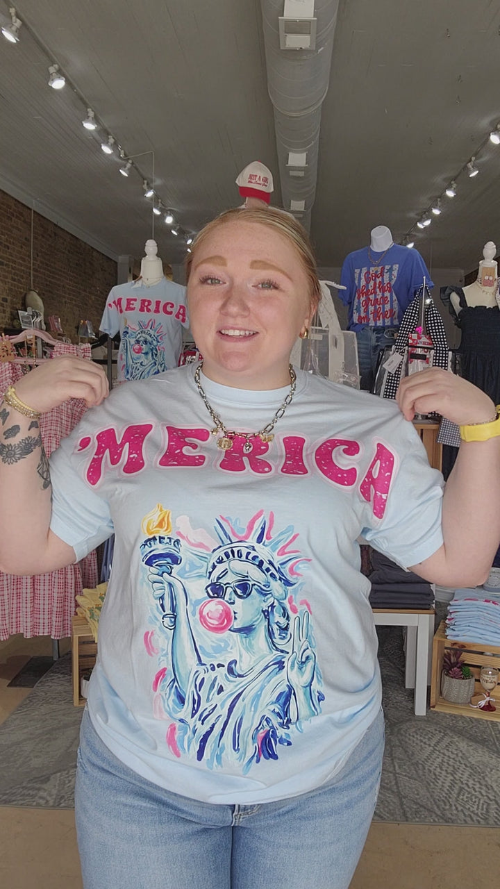 Lady Liberty 'Merica Tee